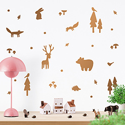 JUSTA Sticker Forest copper - wall decal set